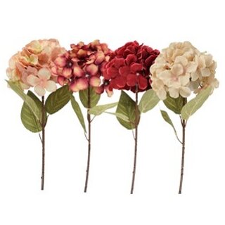 Kunstblume Hortensie 54cm assortiert