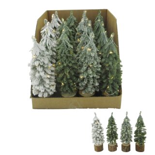 B&auml;ume mit LED-Licht assortiert