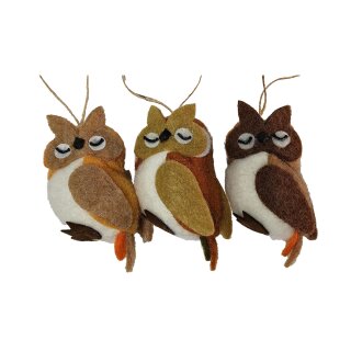H&auml;nger Eule Hedwig assortiert