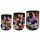 Vase Satz von 3 Midnight bloom