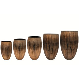 Vase Satz von 5 Harper mystic bronze