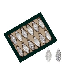 Xmas H&auml;nger Zapfen in Box (12Stk)