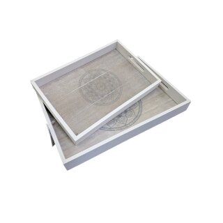 2er Set Mandala-Tray
