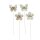Blume/Schmetterling-Stecker 4er assortiert
