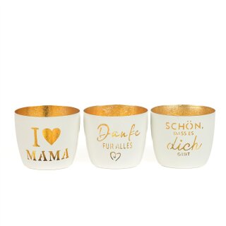 Metall-Windlicht Whiterush assortiert