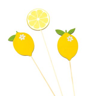 Holzstecker Limoncello 3er assortiert