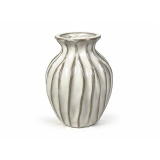 Keramikvase Maitylos gerippt