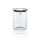STORAGE glass cylinder with lid