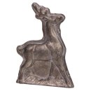 Deko Schokoladenform Hirsch Polyresin antik bronze