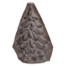 Deko Schokoladenform Tannenbaum Polyresin antik bronze