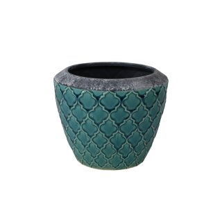 Topf Trento turquoise d20 h16