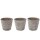 Topf Satz von 2 Sam taupe D14 H13