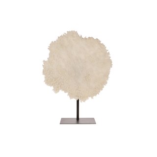 Polyresin coral with metal stand 59x20x77cm