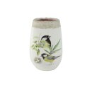 Topf hoch Birds white D14 H22