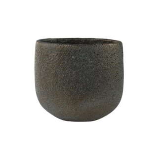 Planter Eva blue gold D27x17 H24