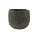 Planter Eva blue gold D27x17 H24
