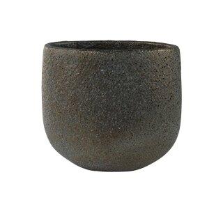 Planter Eva blue gold D32x19 H29