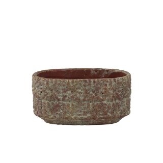 Schale Bloom terra red D16x8 H8