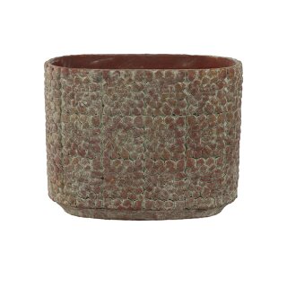 Schale Bloom terra red D26x13 H21