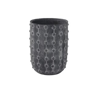 Topf hoch Dots greywash D18 H25