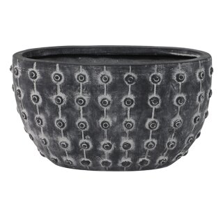 Schale Dots greywash D30x16 H16