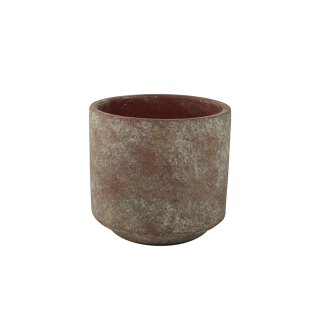 Topf Saar terra red D14 H13