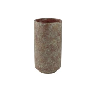 Topf hoch Saar terra red D14 H27