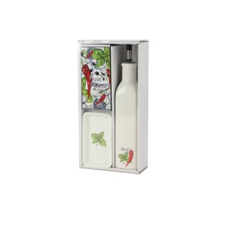 Giftbox dressing Flasche Italia mehrfarbig D14x6 H28
