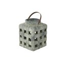 Lanterne Lars silber grau D18 H22
