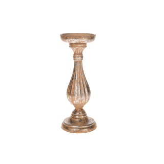 Wooden candle holder 10.3x11x28cm