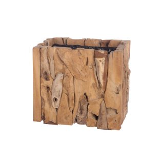 Erosion wood box 38x38x38cm w/pl