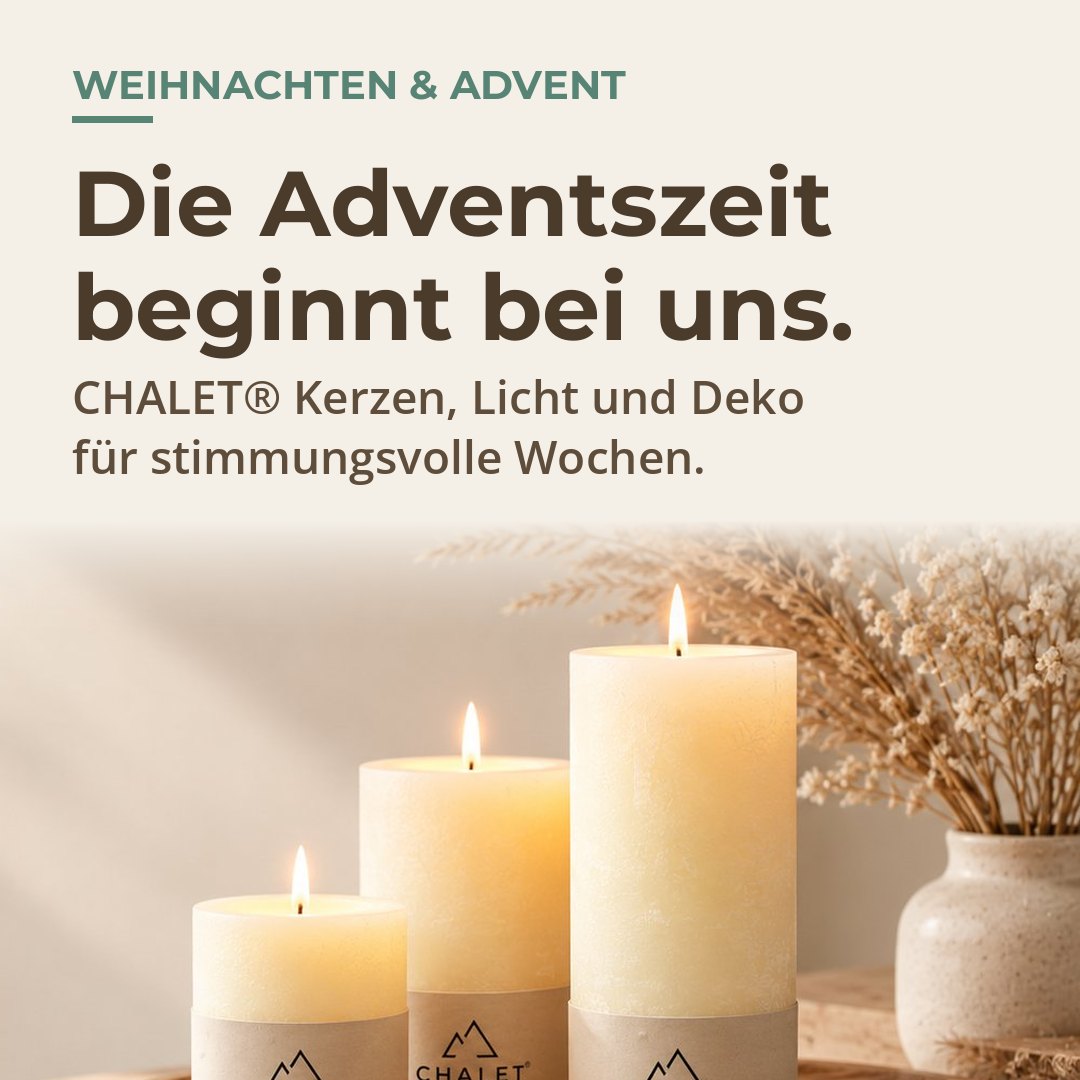 Weihnachten & Advent &ndash; CHALET&reg; Kerzen